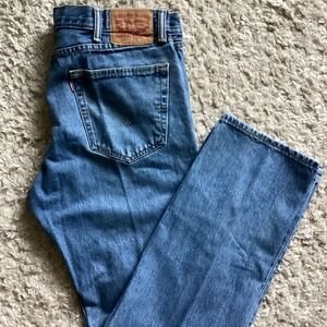 Levi's 505 MENS Boot Cut 38x32 Blue Wash Preowned